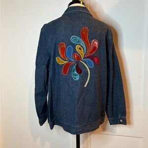 IOS embellished denim jacket